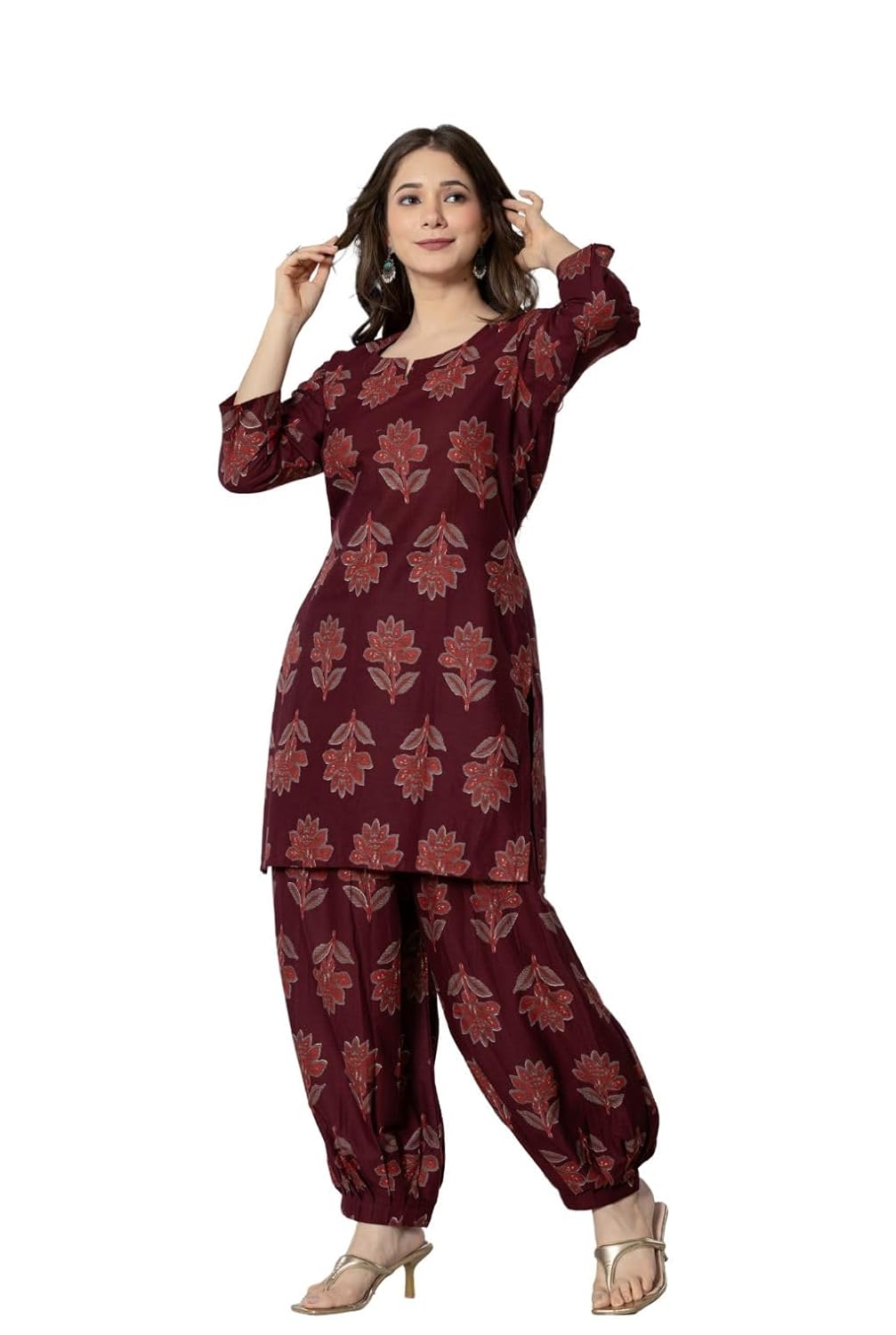 printed kurta palazzo set printed kurta palazzo set