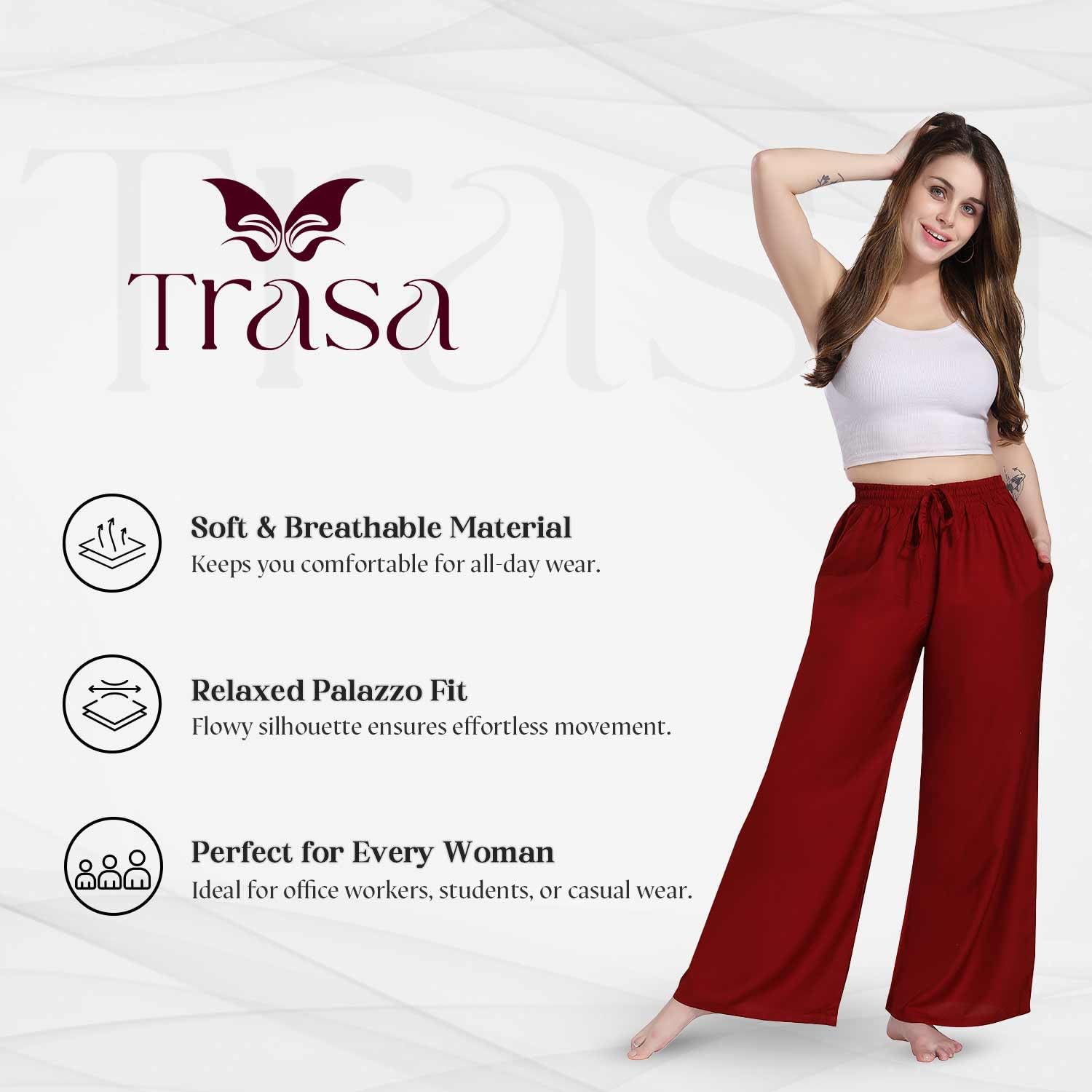 cotton rayon flow palazzo cotton rayon flow palazzo