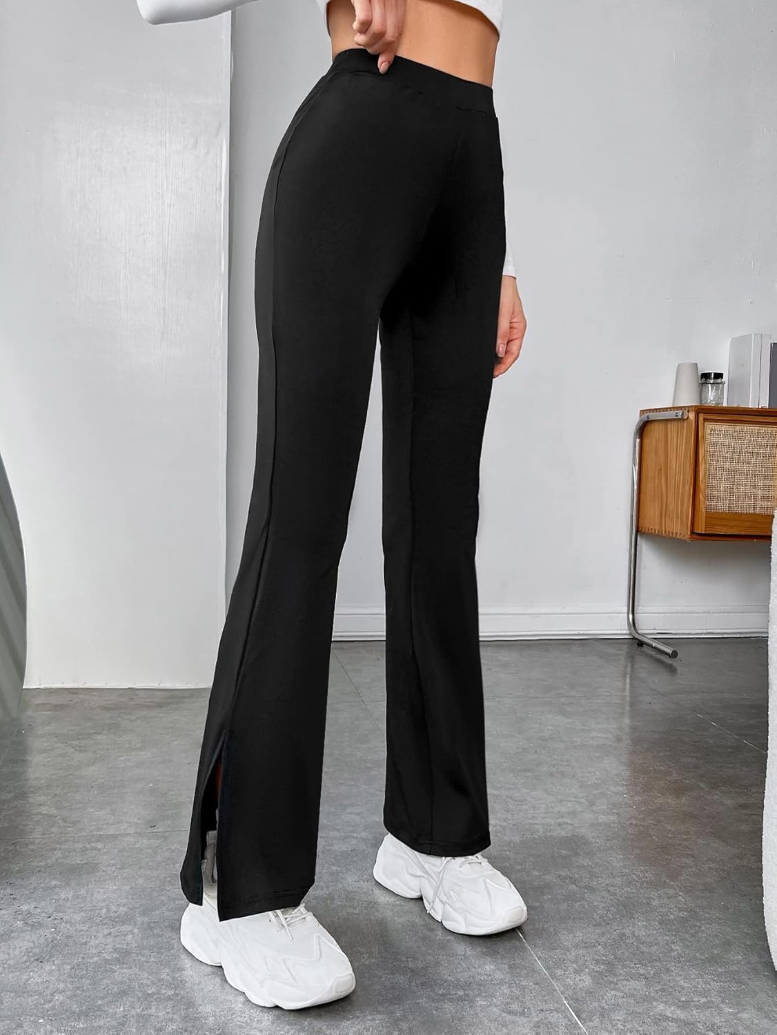 side slit flare bell bottoms side slit flare bell bottoms