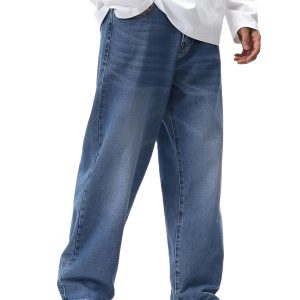 import placeholder for baggy high rise denim jeans
